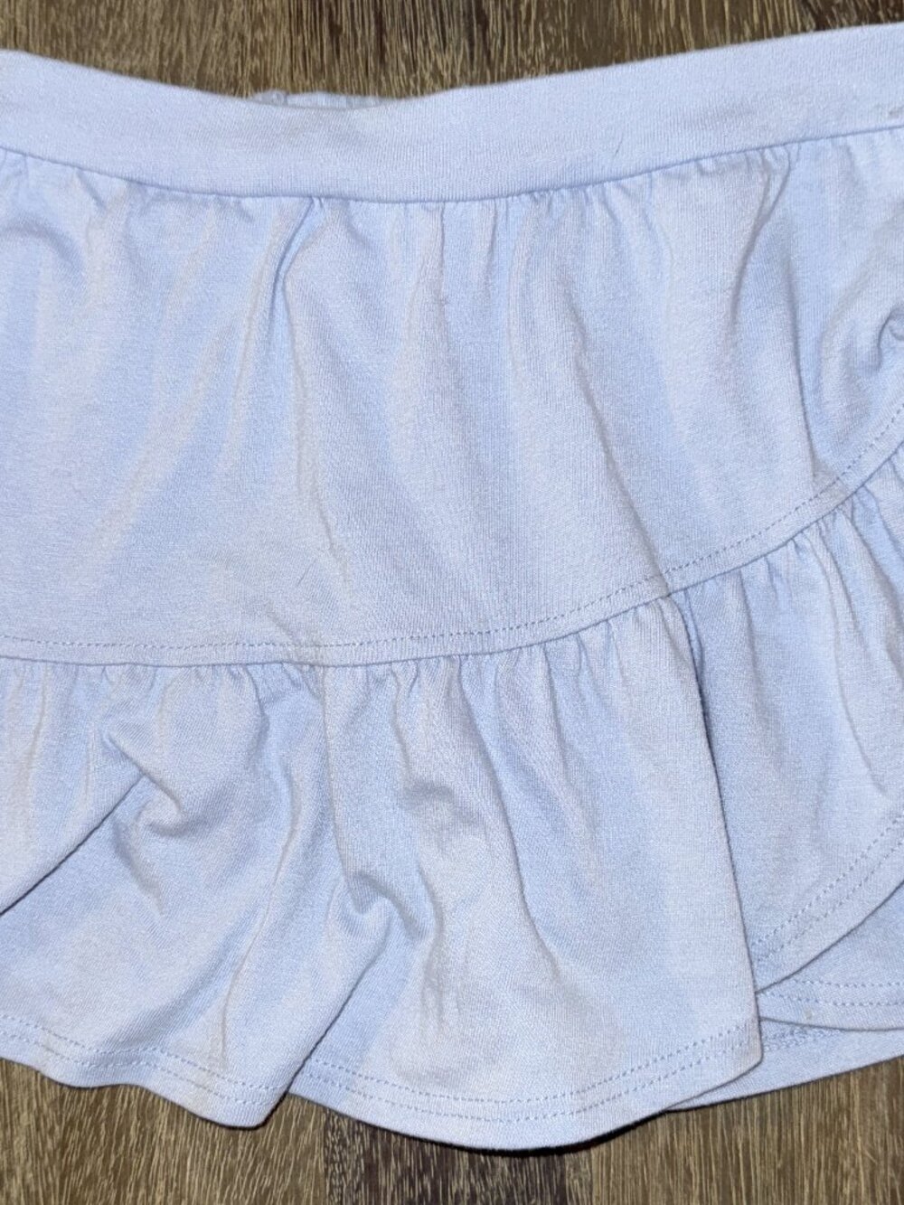 🌼Little Lass Light Blue Cotton Blend Shorts Skort - Kids Size 6